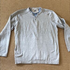 Offi Light Gray Henley Sweatshirt